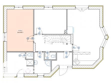 Pronájem kanceláře, 21 m²