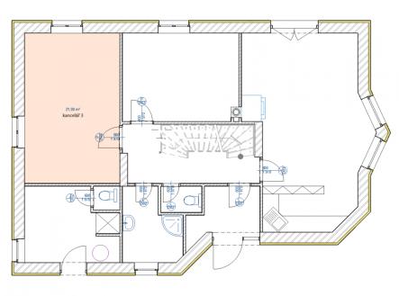 Pronájem kanceláře, 21 m²
