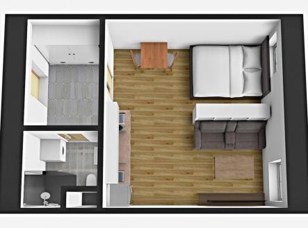 Pronájem bytu, 1+kk, 31 m²