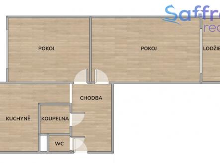 Prodej bytu, 2+1, 55 m²