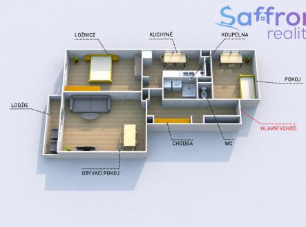 Prodej bytu, 3+1, 78 m²