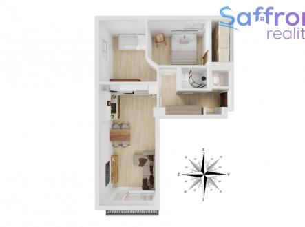 Prodej bytu, 3+kk, 50 m²