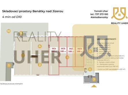Pronájem komerčního objektu, sklad, 108 m²