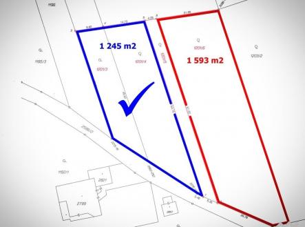 Prodej pozemku pro bydlení, 1 245 m²
