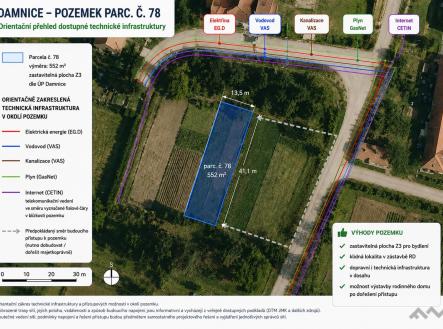 Prodej pozemku, zahrada, 552 m²