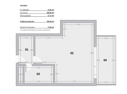 Prodej bytu, 1+kk, 38 m²