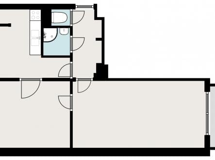 Pronájem bytu, 2+1, 52 m²