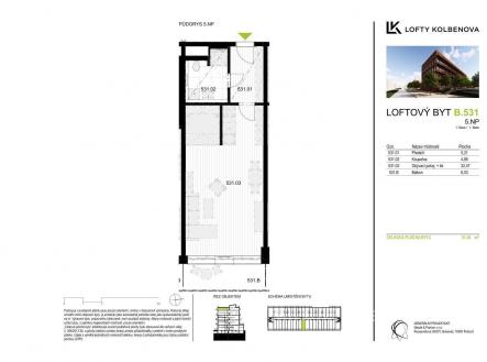 Prodej bytu, 1+kk, 45 m²