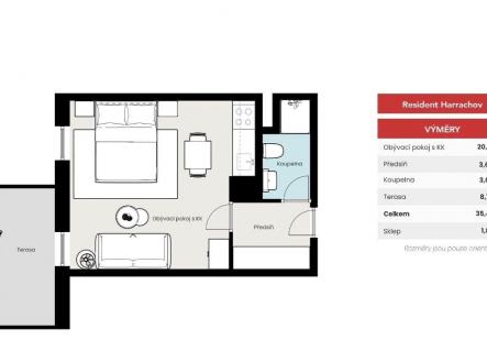 Prodej bytu, 1+kk, 32 m²