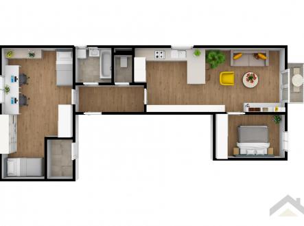 Prodej bytu, 3+kk, 79 m²