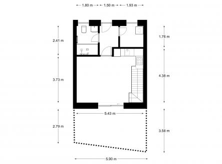 Prodej bytu, 2+kk, 63,6 m²