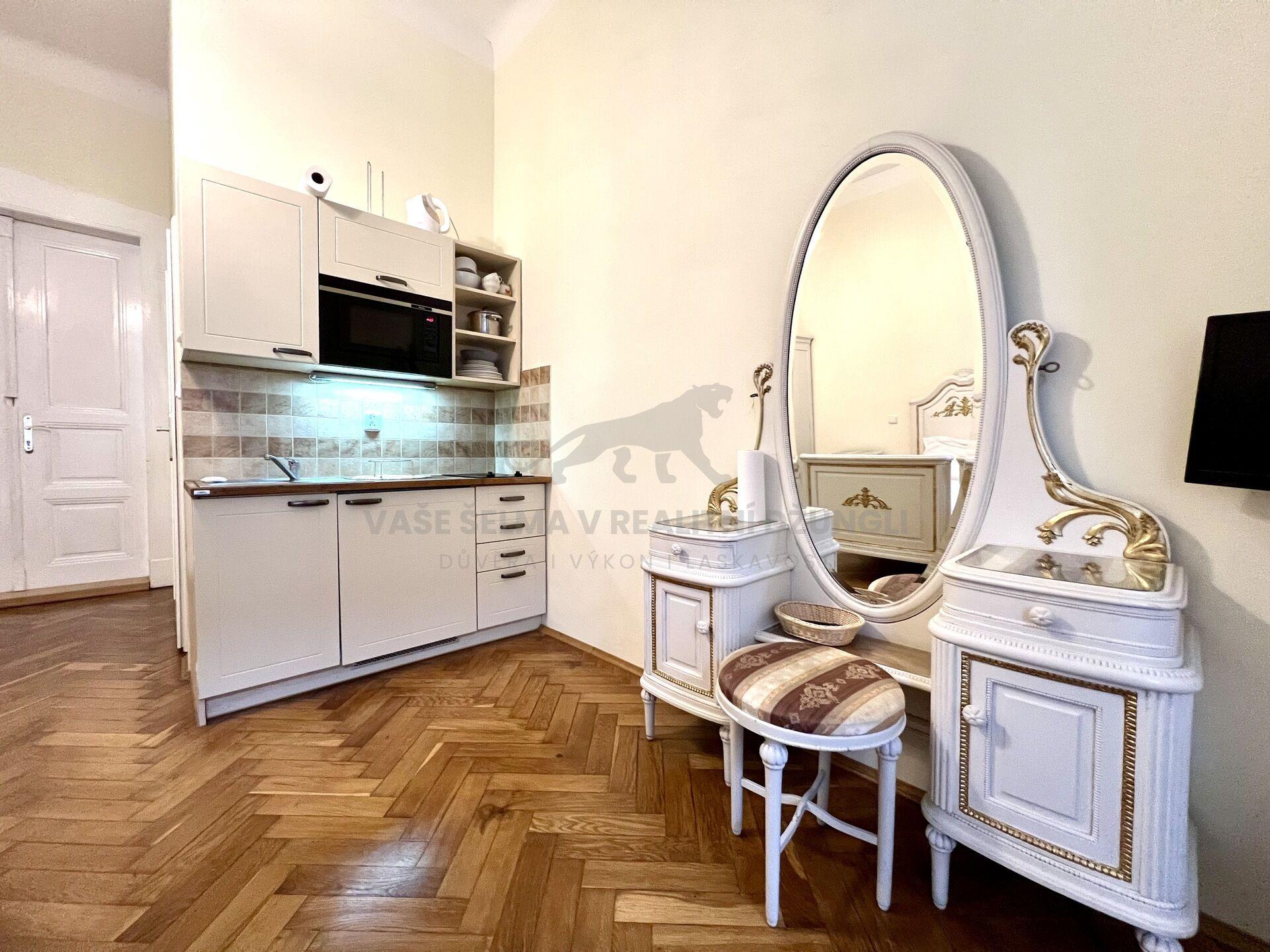 Stylové 1+kk na Praze 1 ve Vodičkově ulici