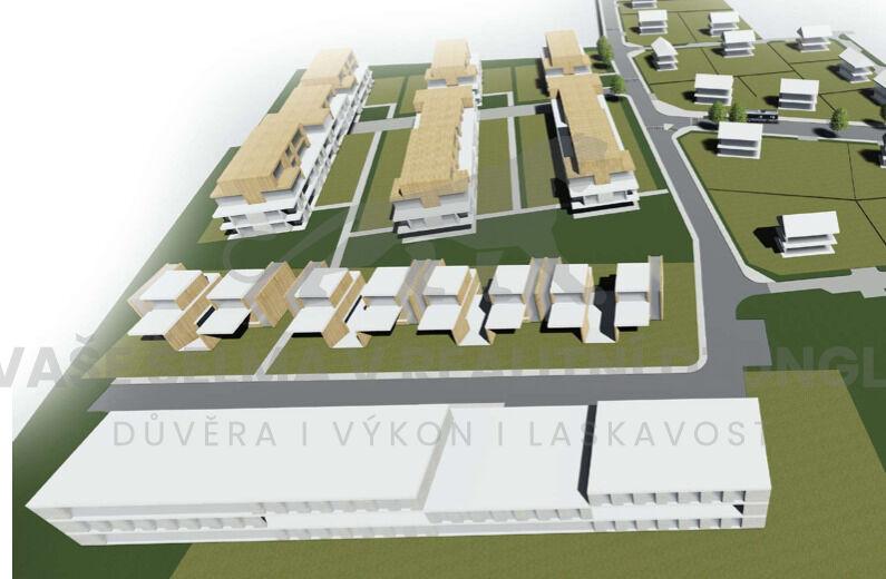 Developerský pozemek 2,99 ha + studie schválená městem + PD