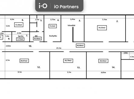 Pronájem kanceláře, 272 m²