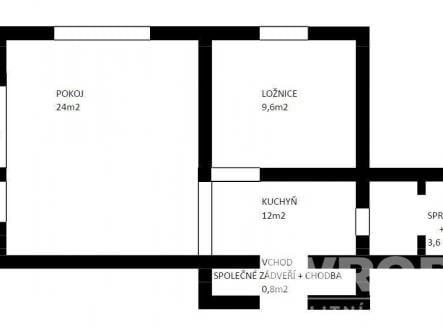 Prodej bytu, 2+kk, 51 m²