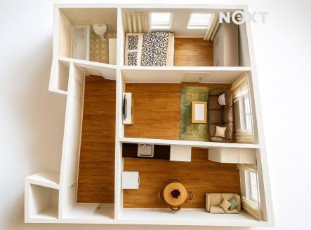 Prodej bytu, 1+1, 57 m²