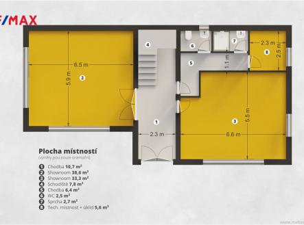 Pronájem - obchodní prostor, 210 m²