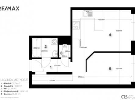 Prodej bytu, 2+kk, 38 m²