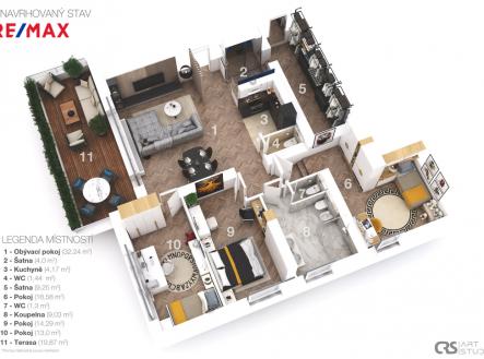 Prodej bytu, 4+1, 115 m²