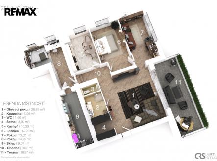 Prodej bytu, 4+1, 115 m²