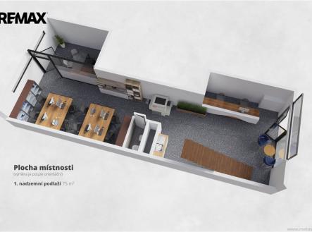 Pronájem obchodní prostory, 110 m²