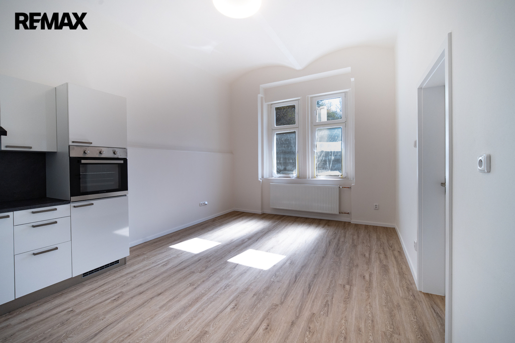 Obývací pokoj s kuchyňským koutem