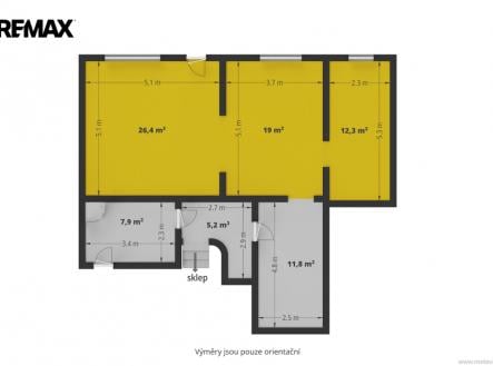 Pronájem skladu, 70 m²