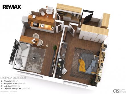 Prodej bytu, 2+kk, 51 m²