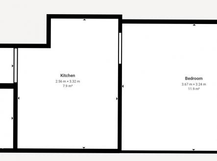 Pronájem bytu, 1+1, 24 m²