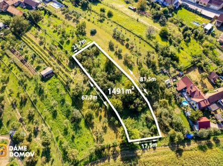 Prodej pozemku, zahrada, 1 491 m²