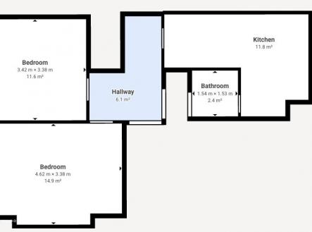 Prodej bytu, 2+1, 55 m²
