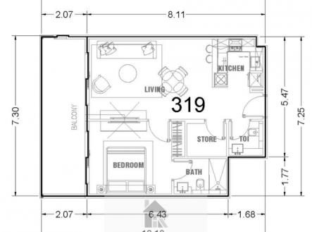 Prodej bytu, 2+kk, 70 m²
