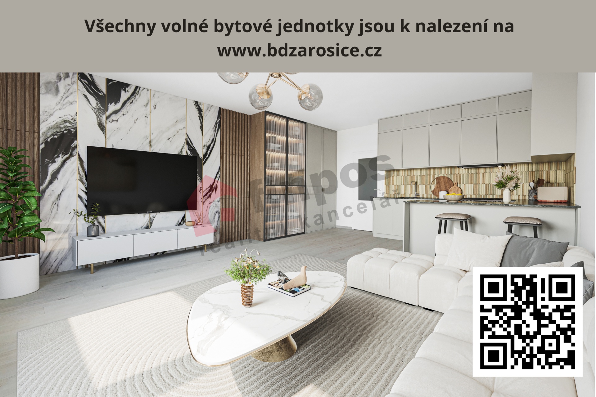 Prodej bytu 1+kk 50 m2 v Žarošicích, okr. Hodonín