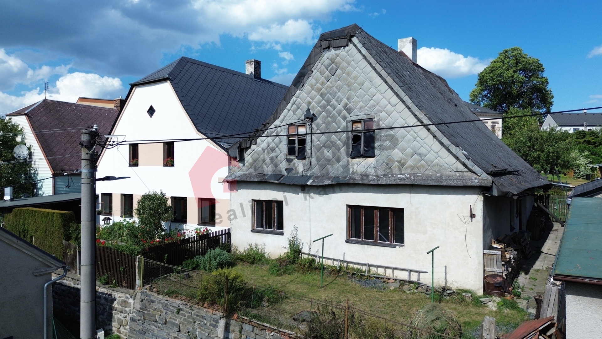 Prodej rodinného domu v Budišově ke kompletní rekonstrukci 165m2, zahrada 100m2