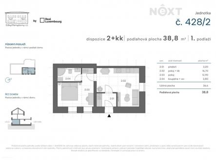 Prodej bytu, 2+kk, 39 m²