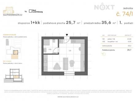 Prodej bytu, 1+kk, 63 m²
