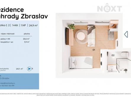 Prodej bytu, 1+kk, 25 m²