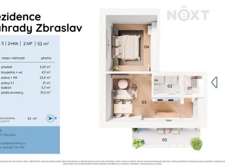 Prodej bytu, 2+kk, 51 m²