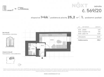 Prodej bytu, 1+kk, 25 m²