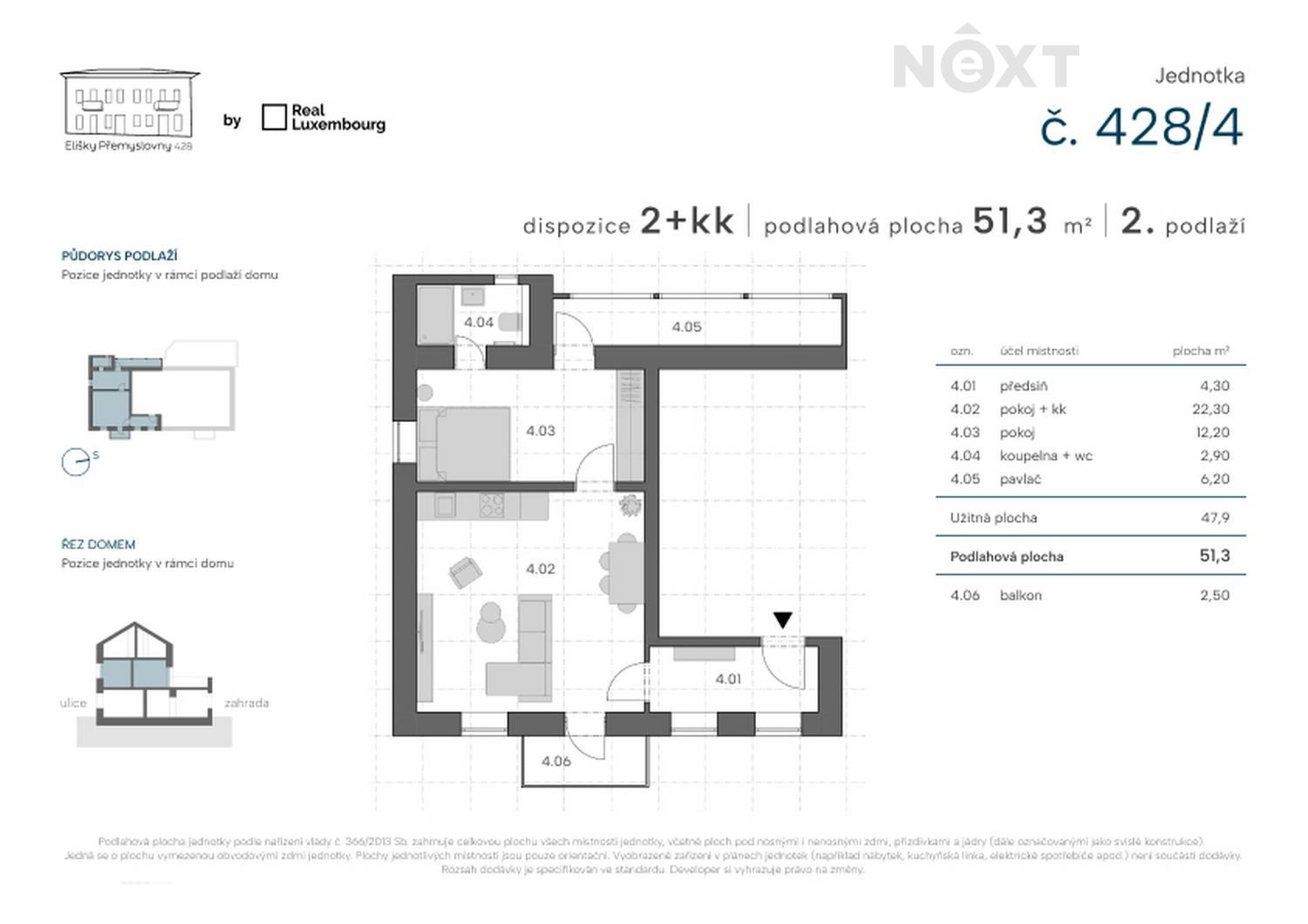 Prodej byt 2+kk, 48㎡