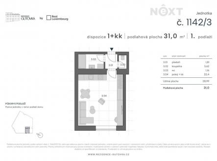 Prodej bytu, 1+kk, 31 m²
