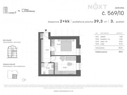 Prodej bytu, 2+kk, 40 m²
