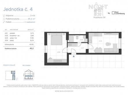 Prodej bytu, 2+kk, 1 m²