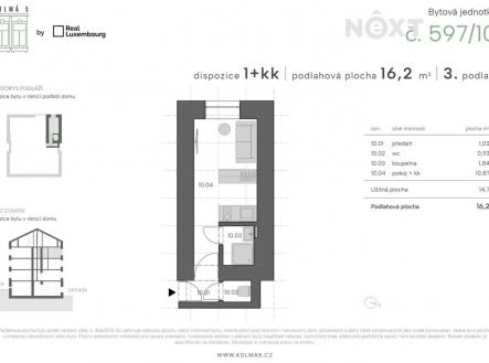 Prodej bytu, 1+kk, 16 m²