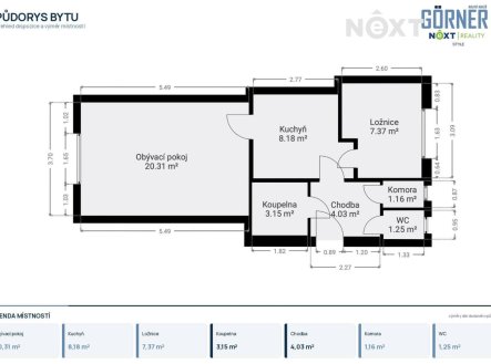 Prodej bytu, 2+1, 47 m², Praha – náhled fotky 3