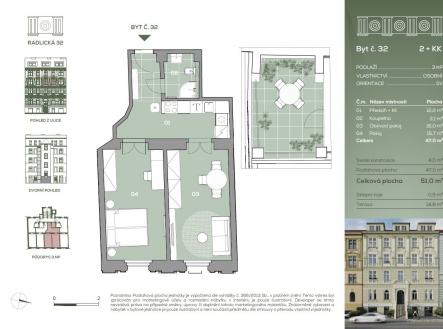 Prodej bytu, 2+kk, 37 m²