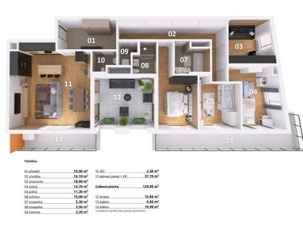 Prodej bytu, 5+kk, 140 m²