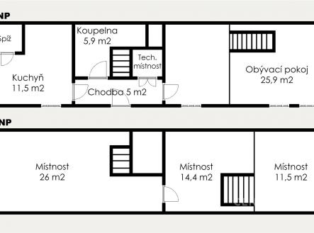 Prodej chaty/rekreačního objektu, 120 m²