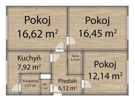 Prodej bytu, 3+1, 70 m²