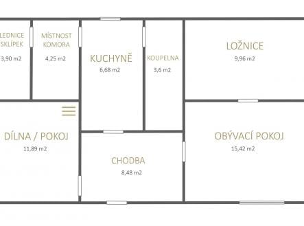 Prodej chaty/rekreačního objektu, 64 m²